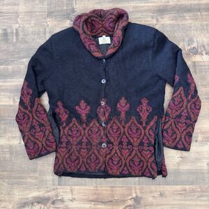 Spirit of The Andes Women’s Alpaca Button Up Sweater Cardigan Size XL Lined